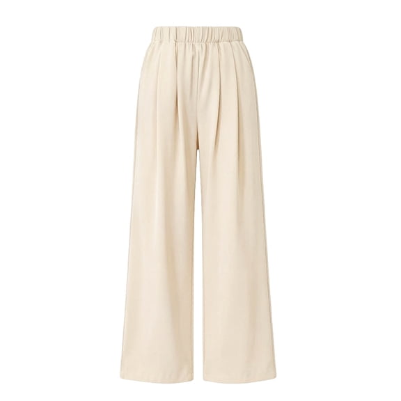 LckLvx Kids School Uniform Pants Wide Leg Baggy Trousers with Pockets Boys Girls Casual Clothes