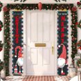 thumbnail image 1 of Teissuly Welcome Merry Christmas Porch Sign Gnome Yard Sign Outdoor Indoor Xmas Decor Hanging Flag For Front Door Garden Holiday Party Supplies With Light Teissuly WER2023112005811, 1 of 8