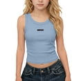 thumbnail image 2 of Tsesme Summer Sleeveless T-Shirt for Girls, Round Neck Slim Fits Crop Tank Tops, Summer Breathable Comfy Tanks 2-14 Year, 2 of 9