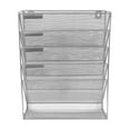 thumbnail image 4 of KALLORY 1Pack Wall-Mounted File Storage Rack Silver Multi-Layer Document Organizer for Home Use 41x32.5in, 4 of 8