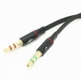 thumbnail image 2 of Xiwai Adapter Dual 3.5mm Male to Single Female HeadPhone MicroPhone Audio Splitter Cable for Phone Tablet Laptop, 2 of 7