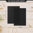 thumbnail image 2 of 150 Sheets Black Tissue Paper for Gift Bags Bulk 14x20 Inch- Black Wrapping Paper for Christmas Gifts, Xmas Decorations, DIY, Halloween, Holiday Décor - Christmas Wrapping Tissue, 2 of 4