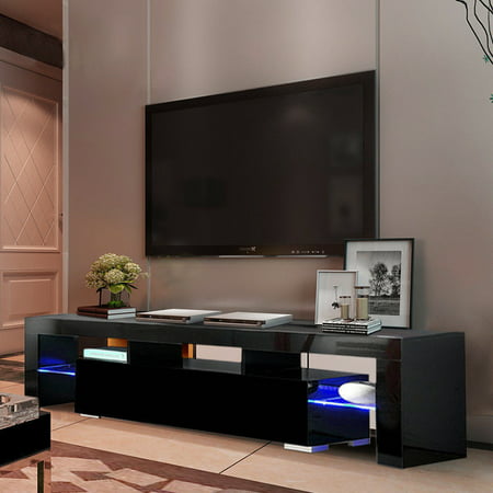 Ktaxon High Gloss TV Stand Unit Cabinet Console Furniture ...