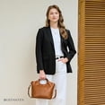thumbnail image 2 of Genuine Leather Shoulder Bags Purses and Handbags for Women Satchel Designer Cross Body Hobo Medium Size Tote, 2 of 10