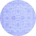 thumbnail image 1 of Ahgly Company Indoor Round Oriental Blue Traditional Area Rugs, 7' Round, 1 of 4