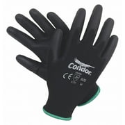 Condor Coated Gloves,Palm and Fingers,M 19L484
