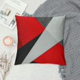 thumbnail image 2 of PHYHOO Red Black Gray Pillow Covers Geometric Cushion Covers for Kids Boys Girls,Simple Print Throw Pillow Covers Modern Geometry Bedroom Decor Cushion Cases, 2 of 5