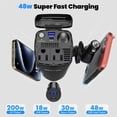 thumbnail image 3 of Inversor de corriente BESTEK de 200 W 12 V DC a 110 V AC con USB-C y USB-A, 3 of 8