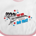 thumbnail image 4 of Inktastic Rocking the Red, White, and Blue Boys or Girls Baby Bib, 4 of 4