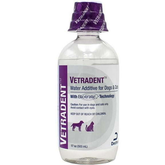 Dechra 192959807936 Vetradent Water Additive for Dogs & Cats, 17 oz