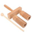 thumbnail image 1 of Luxshiny 1 Set Musical Instruments for Kids Wood Guiro Hand Eye Coordination Music, 1 of 8