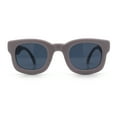 thumbnail image 4 of Retro Nostalgic Thick Bubble Plastic Frame Retro Horn Rim Sunglasses Purple Grey - Black, 4 of 7