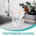 thumbnail image 3 of unbranded 3Pcs Plastic Toothbrush Head Covers Dustproof Travel Protective Case Portable for Home, 3 of 8