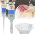 thumbnail image 3 of Graflsoa INGRID U-1904 Hair Dyeing Kit with Mixing Bowl and Brushes, Multiple Color Options (Green, Blue, Rose Red) - Plastic & Fiber Hair Tools for Salon Use, 3 of 6