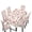 Cherry Blossom Hummingbird, variant on TSOVTHRID Vintage Cherry Blossom Print Rectangle Tablecloth Chair Cover Set 5-Piece Table Covers Table Cloth Stretch Washable Chair Cover for Kitchen Dining Room Decoration