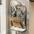 thumbnail image 2 of Qocolhg Adjustable Pot Lid Organizer Rack, Pot Lids Holder for Cabinet Door/Wall, No Drilling Adhesive Wall/Door Mounted Rustproof Pot and Pan Cover for Kitchen Storage, Clearance, 2 of 8