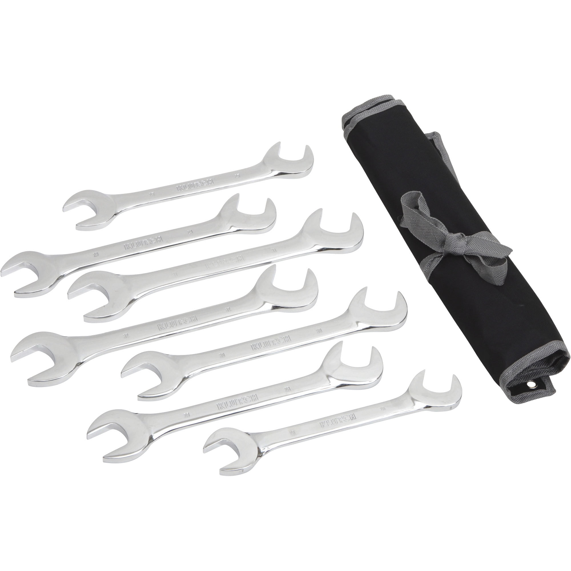 Klutch Angle Combination Wrench Set, 7-Pc., Metric