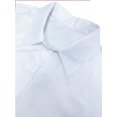 thumbnail image 5 of White Womens Oversized Shirt Dress With Collar, Long Sleeve, Side Slit, Street Style Casual Maxi Dress, 5 of 6