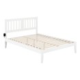 thumbnail image 2 of AFI Tahoe Queen Spindle Solid Wood Bed with USB Charger in White, 2 of 8