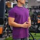 thumbnail image 1 of pstuiky Camisas de vestir de manga corta para hombre, Blusas casuales de verano para hombre, de manga corta, color liso, con cuello redondo y para fitness camisas casuales para hombre xl, 1 of 5