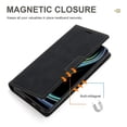 thumbnail image 4 of For Xiaomi Redmi Note 13 5G Case Magnetic Auto Closing PU Leather Phone Wallet Cover - Black, 4 of 5