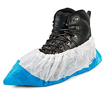 Heavy Duty Shoes Lifesoft Waterproof Disposable Shoe Covers, Fashion Style Heavy Duty Non Slip, One Size Fit Up to XL, 50 Count ()