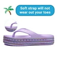 thumbnail image 3 of Cyiecw Women Comfortable Flip Flops Thick Soled Thong Slippers Soft Beach Pool Sandals, 3 of 6