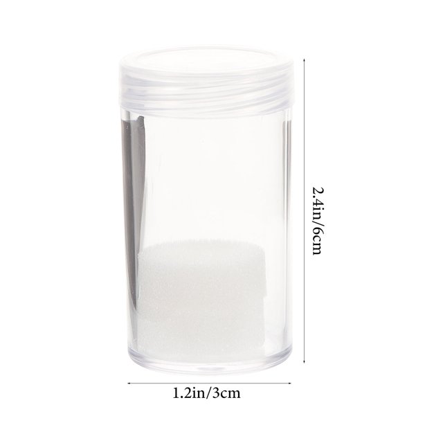 WASHWEPE 2 Pcs Tubes en Plastique Transparent pour Rangement de Pièces avec Capuchons et Supports Transparents