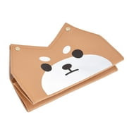 Cartoon Tissue Box Leather Exquisite Cute Dog Shape V Shaped Opening Button Design Tissue Paper Box Holder Shiba Inu