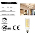 thumbnail image 4 of THTGDW-E11 LED Bulb 6W, 50W 75W E11 Halogen Bulb Replacement, Warm White 3000K, Not Dimmable JD T4 E11 Mini Candelabra Base LED, 4-Pack, 4 of 4