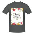 thumbnail image 4 of Bingfone Home Sweet Home Floral Men'S Loose Fit Short-Sleeve Pocket T-Shirt, 4 of 7