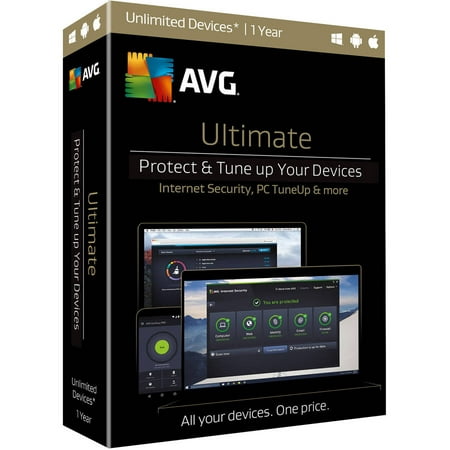 AVG Ultimate Bundle, 1 Year (Mobile Antivirus Android Best Rated)