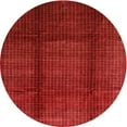 thumbnail image 1 of Ahgly Company Machine Washable Indoor Round Contemporary Fire Engine Red Area Rugs, 4' Round, 1 of 7