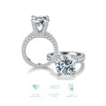 thumbnail image 5 of 1Pc 5ct Moissanite Engagement Ring Handmade Sterling Silver Rings With Gift Box For Her With Anniversary Gift Idea Valentines Gift For Wife Fine Jewelry Gift (Randomly send box colors), 5 of 5