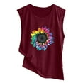 thumbnail image 4 of Graphic Shirt for Women Funny Print Sleeveless Cute Juniors Tops Teen Girl Tee Funny T Shirt, 4 of 4