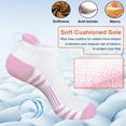 thumbnail image 2 of G&Y Women's Athletic Running Socks, White Patchwork, 5-Pack, Size 9-11, 2 of 7