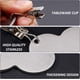 thumbnail image 4 of Clips con peso para cortinas de exterior, acero inoxidable resistente, resistentes al agua, pesos para manteles para interiores y exteriores, a prueba de óxido, construcción duradera, bonito diseño, 4 of 5