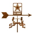 thumbnail image 1 of EZ Vane EZ1702-RF New Army Weathervane with Roof Mount, 1 of 1