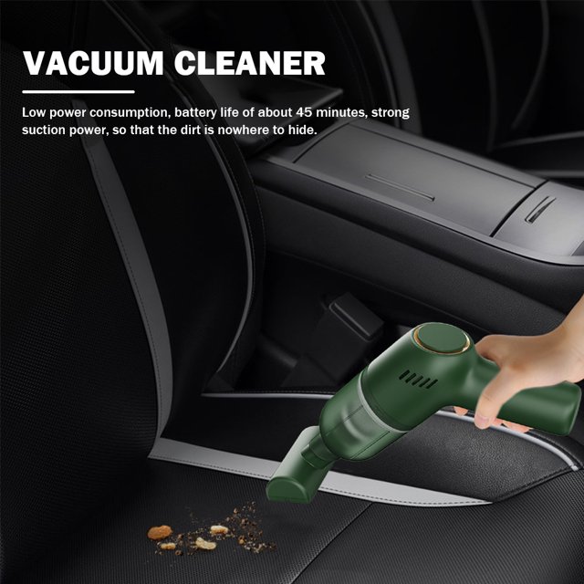 Aspiradora Dust Catcher 8000Pa Car Dust Cleaner 120W Electrodomésticos portátiles (Verde)