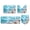 💎 Ocean Shell Starfish Beach, variant on WWC 4‑Piece Bathroom Rug Set, Soft Non‑Slip Absorbent Bath Mat, U-Shape Contour Toilet Mat & Runner Rug for Bathroom and Shower Room