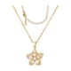 thumbnail image 2 of Collar de flores para mujer, colgante de flor de cristal giratorio, ajustable, giratorio, ideal para San Valentín, regalo de metal., 2 of 6