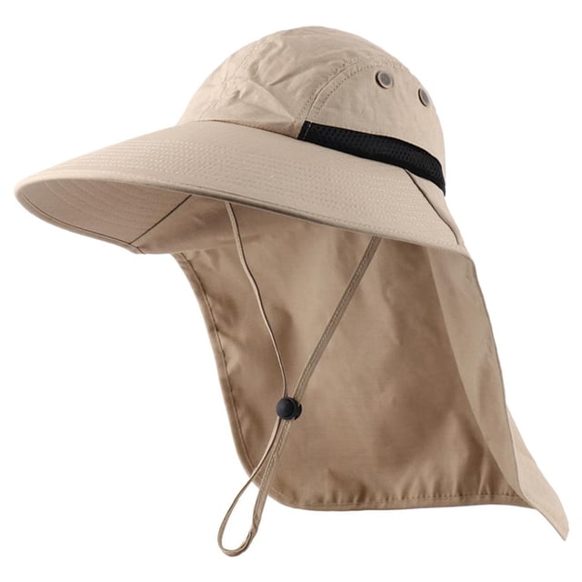 Sombrero de pesca de ala ancha con protección UV 50+ y parasol para exteriores para hombre