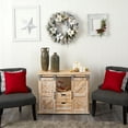 thumbnail image 6 of Nearly Natural 24in. Flocked Poinsettia and Pine Artificial Christmas Wreath with 50 Warm White LED Lights, 6 of 7