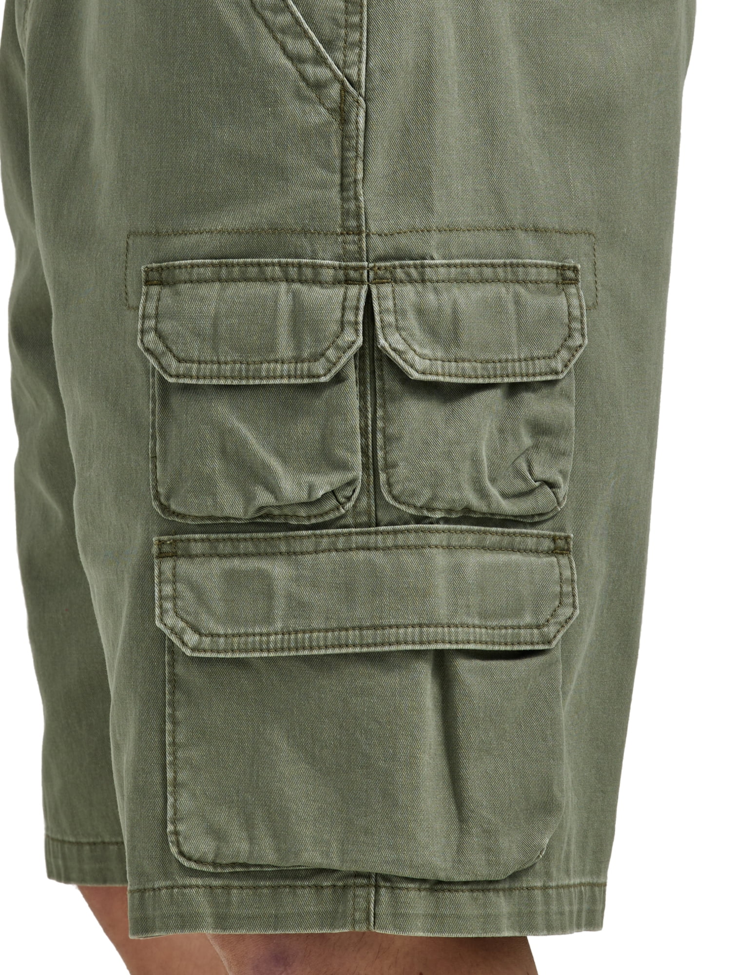 Wrangler Men's and Big Men's Multi-Pocket Cargo Short with Stretch