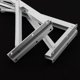 thumbnail image 4 of Juego de 2 soportes triangulares plegables para estantes, con resorte de acero 18 pulgadas, 4 of 9