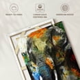 thumbnail image 6 of Elephant Stock Blotchy Elephant Wall Art - Vertical Canvas Wall Art - Living Room Wall Decor - Animal Canvas - Gray And Orange Decor By Design Fabrikken - 30" x 45", 6 of 8