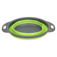 thumbnail image 4 of Collapsible Colander, Drain Drain Basket Folding Fruit Basket Basket Silicone Round Folding Fruit Drain Vegetable Washing Basket with Handle for Home Kitchen, 4 of 7