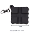 thumbnail image 3 of Pinza de tiro con arco de tirador de flecha de silicona cuadrada con hebilla de llavero negro JShteea Para Estrenar, 3 of 9