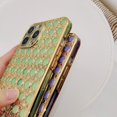 thumbnail image 6 of Glitter Case Compatible with iPhone 13 Pro Max Cute Case for Women Girls, Luxury Crystal Shiny Bling 3D Diamond Jewelry Rhinestone Slim Soft TPU Bumper Protective Sparkly Cover Girly Case Clear, 6 of 14