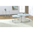 thumbnail image 2 of Steve Silver 24" Rayne Faux White Marble Top Round End Table, 2 of 4